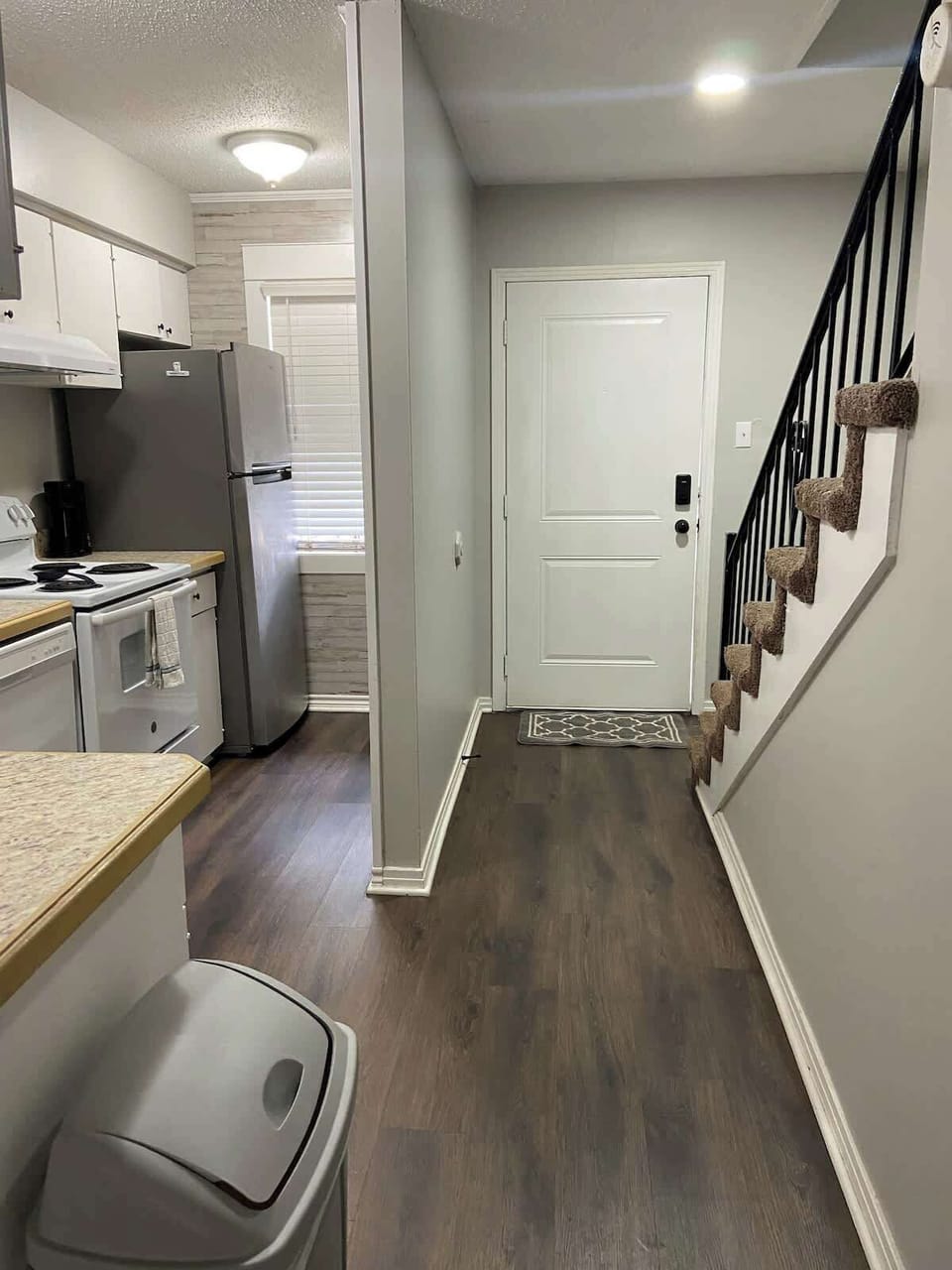 Kitchen and view of front door