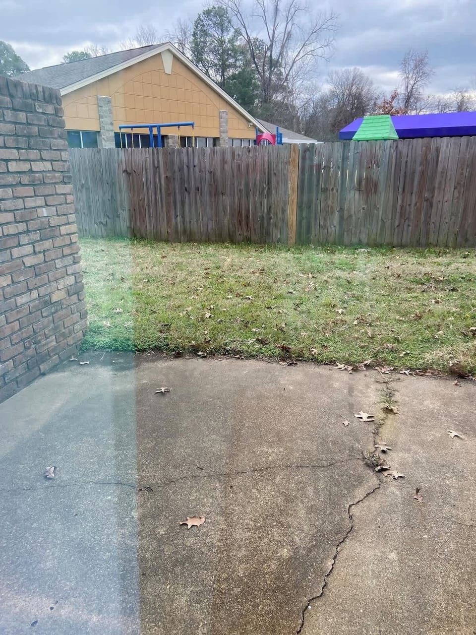 Outside back patio