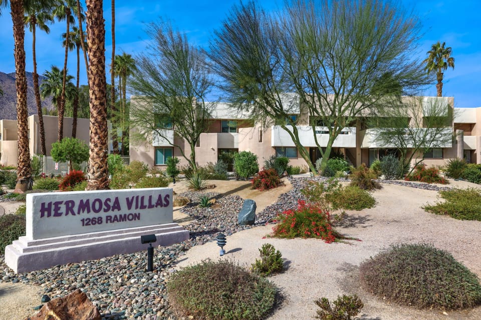 Exterior view of complex and desertscape