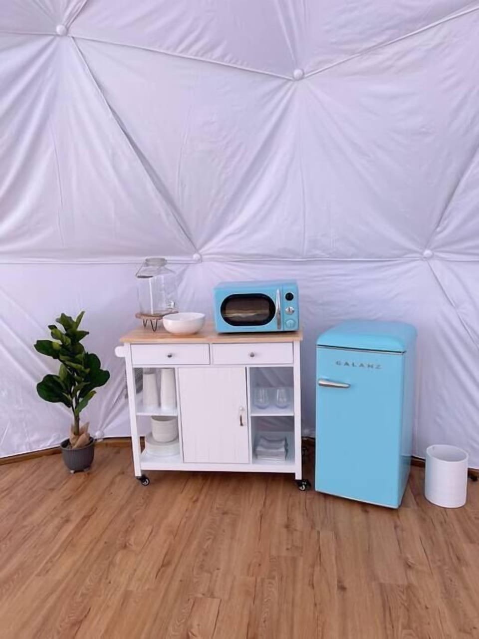 Stove, Microwave, Fridge, Coffee Maker, etc
