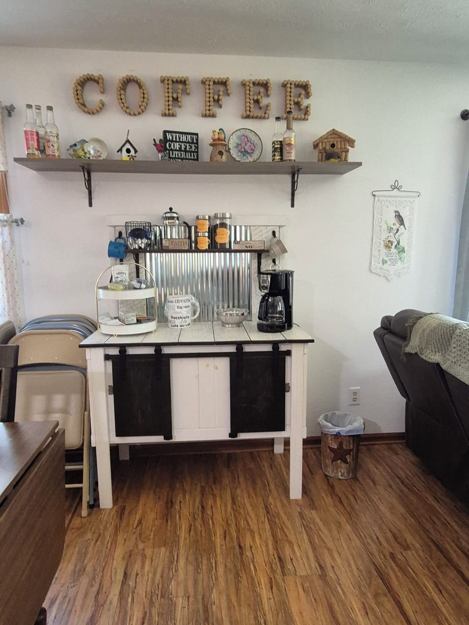 coffee or tea.   regular,  decaf, or instant.  assorted teas.   creamers 