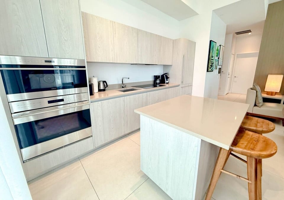 Chef-Style Kitchen Prep Area & Built-In Ovens