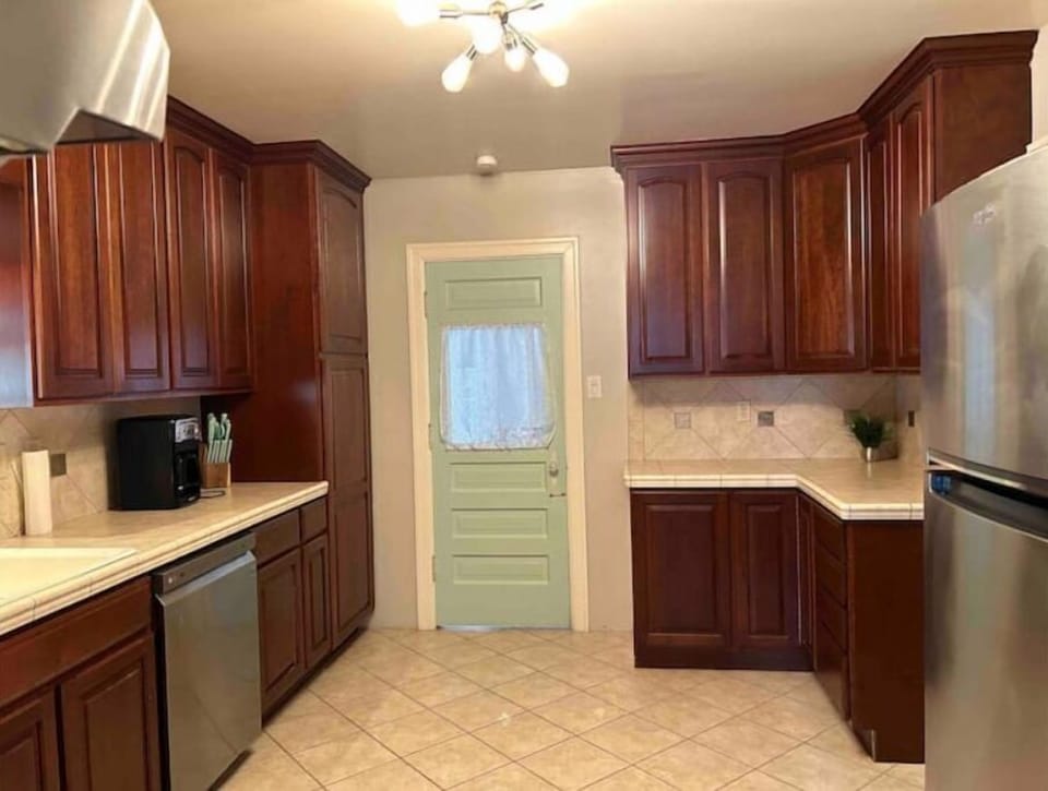Nice large kitchen complete with all the essentials you need to prepare meals.