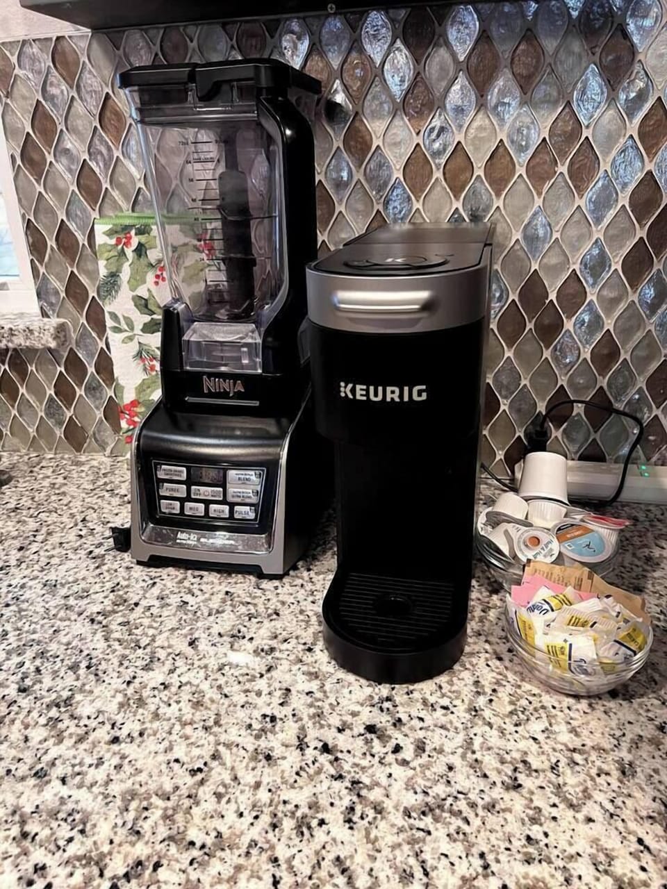 Blender and Coffee Maker.