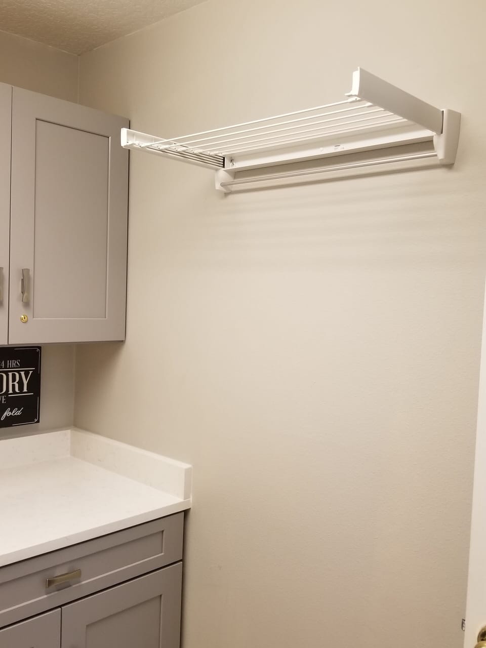 Need a place to hang items not meant for the dryer?  I've got you covered.
