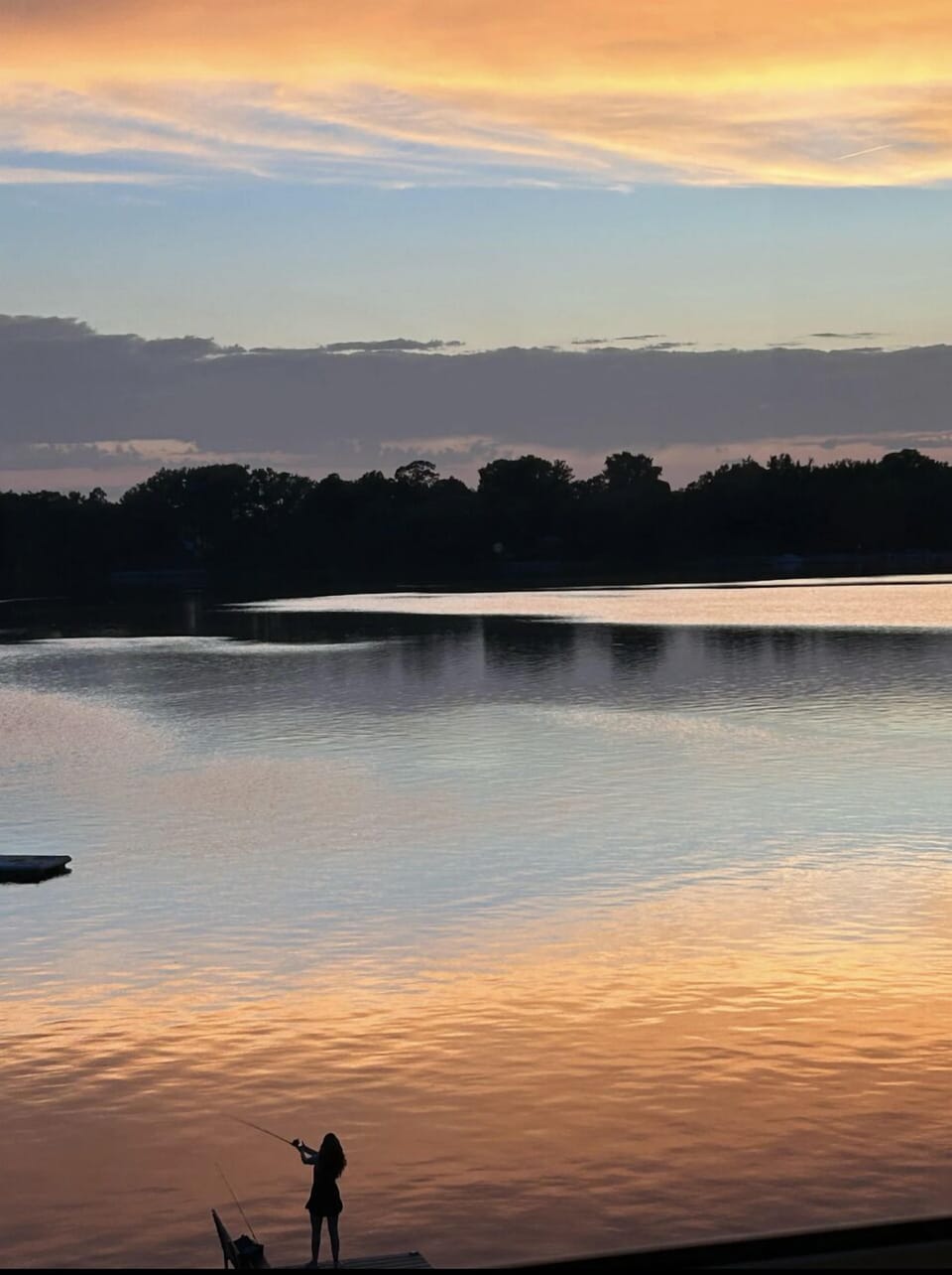 Sunset fishing. Picture courtesy of one of our guests. 