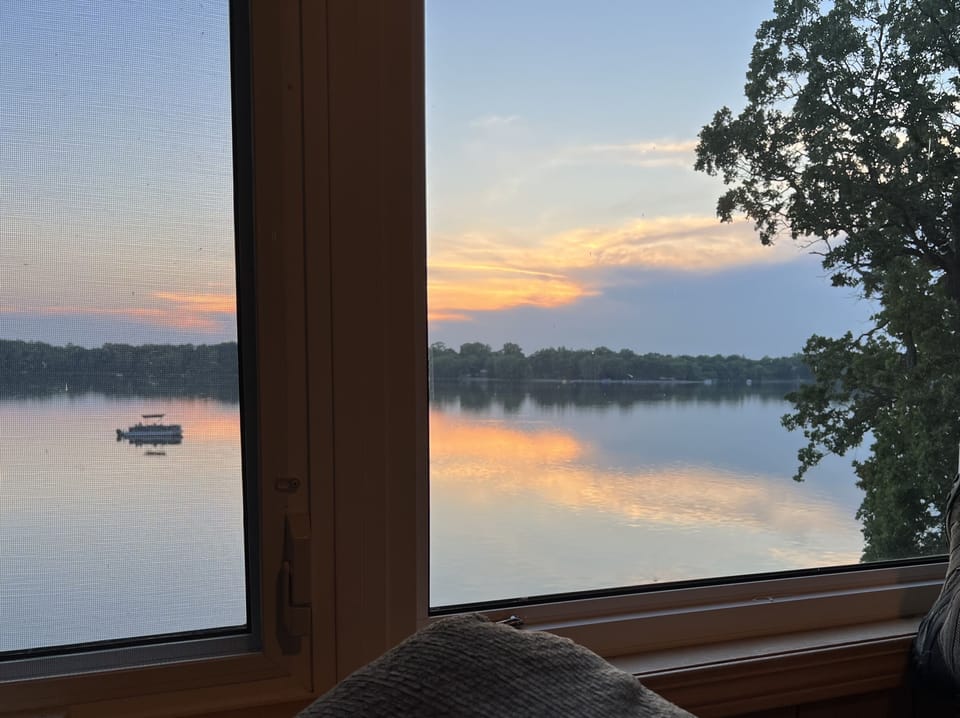 Beautiful views from the three season porch!