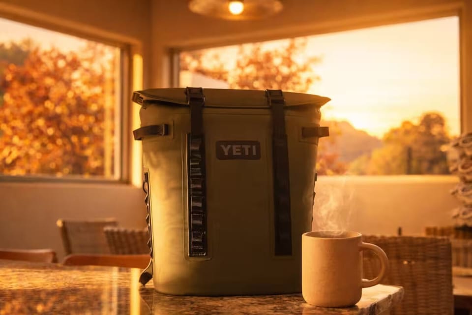 Sunrise coffee, red rock hikes—add a YETI backpack cooler for trail days.