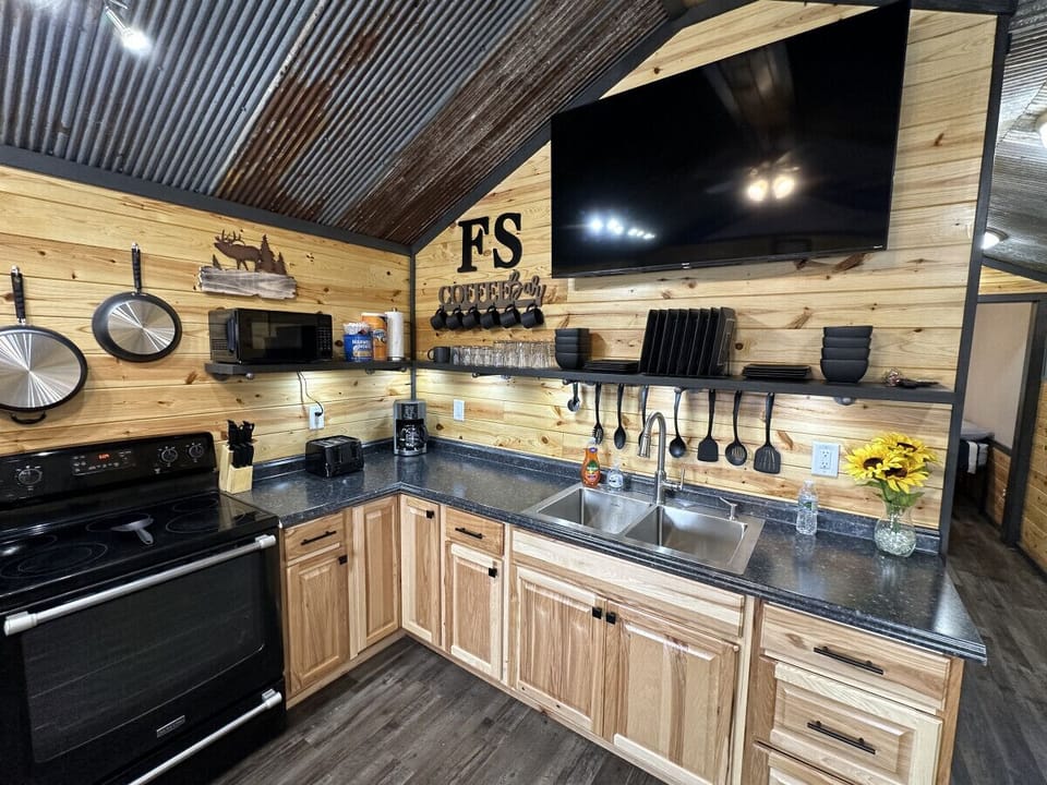 Fully stocked kitchen