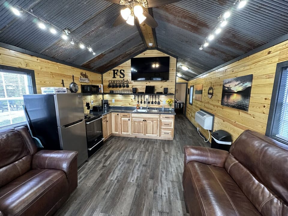 Open Layout Living Room & Kitchen