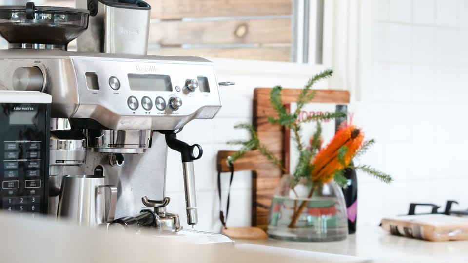 1 x Breville, please bring own beans, plus, 1 x Nespresso Pod machine available. (some pods are available) 