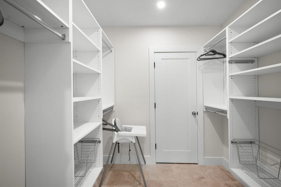 Plenty of closet and storage space