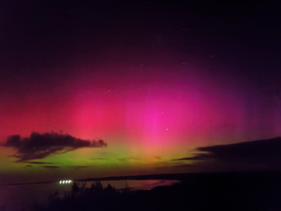 Aurora action caught at Vivonne Bay beach 
