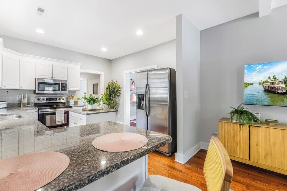 Open concept kitchen space with all essentials 