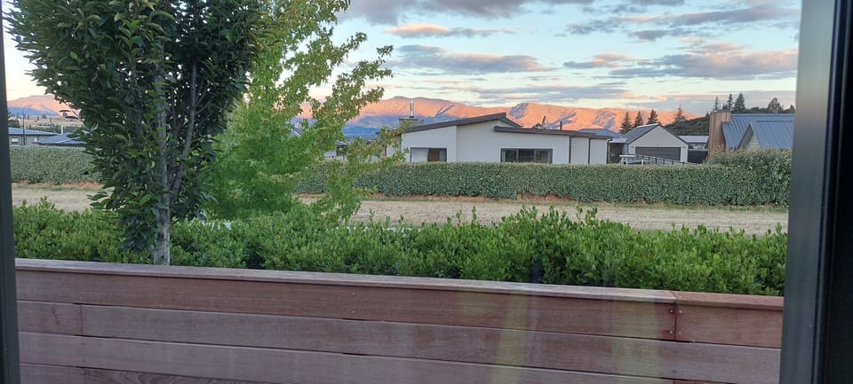 Hawea Mountains from Hallway door and East Patio