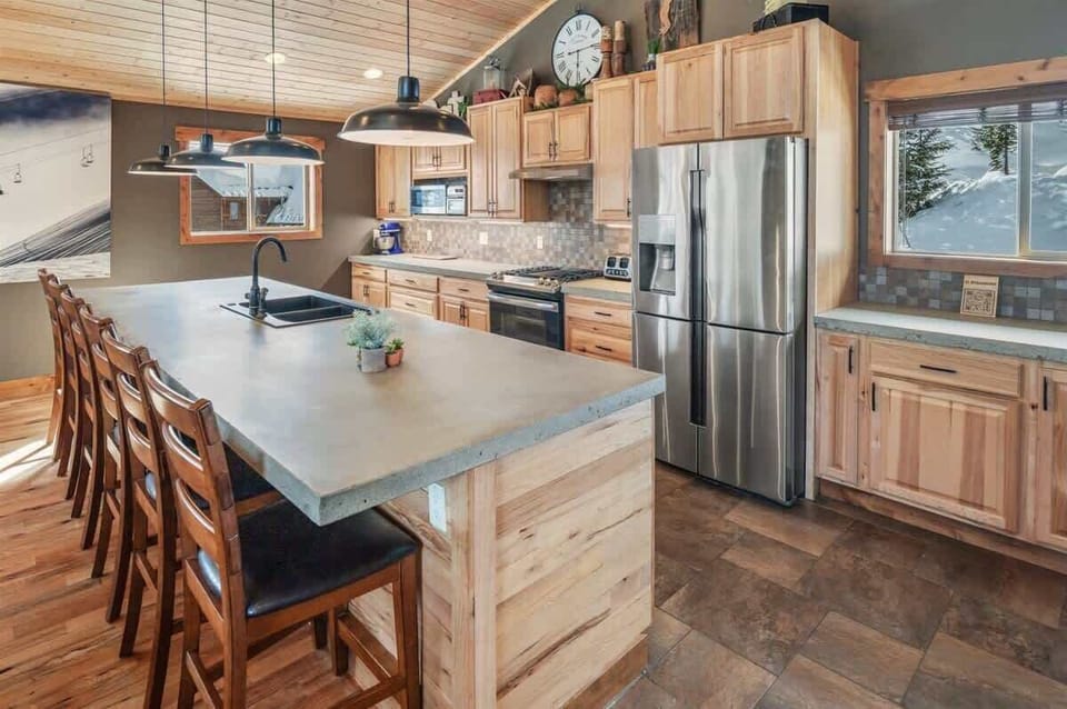 Kitchen is fully appointed and if you love to cook, you will love this
