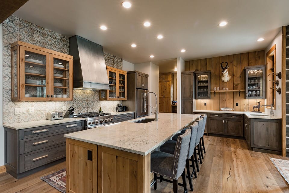 Fully stocked kitchen