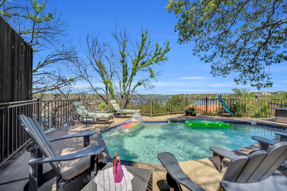 Relax around the private pool - pool chaises provided