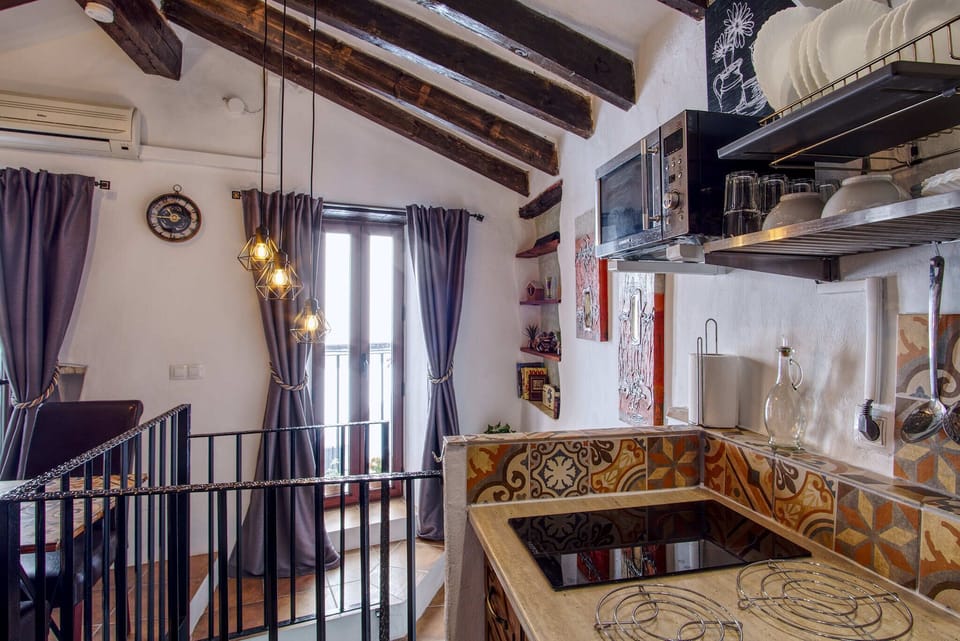 Kitchen view to  2nd Juliette balcony