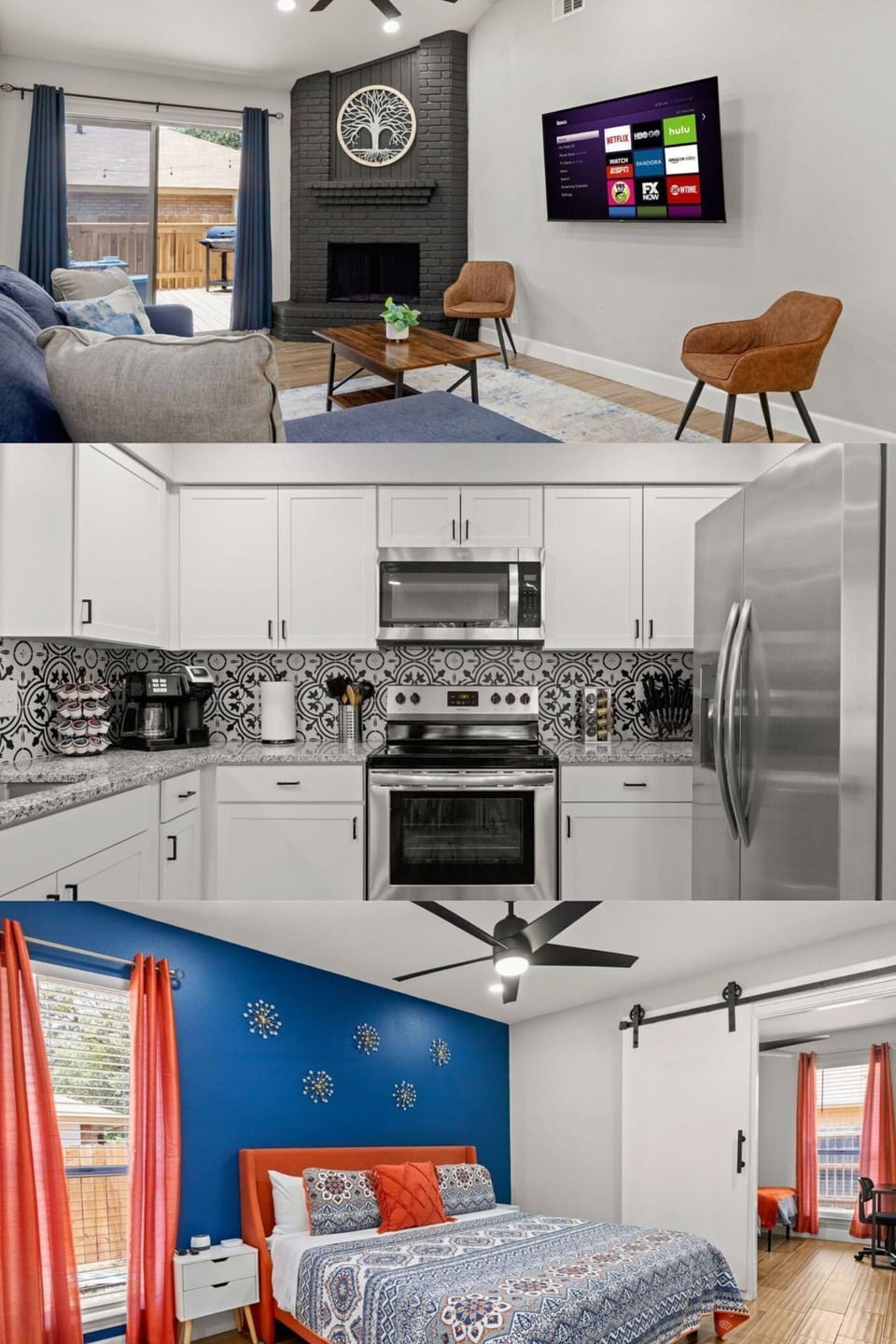 Collage pictures inside the house