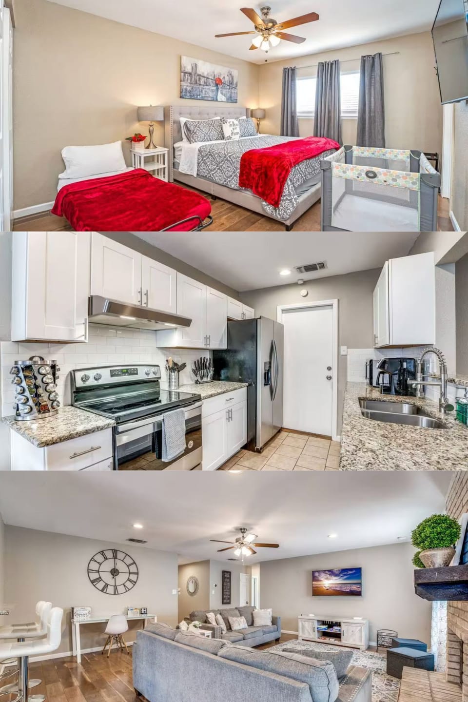 Collages of some of the part of the house