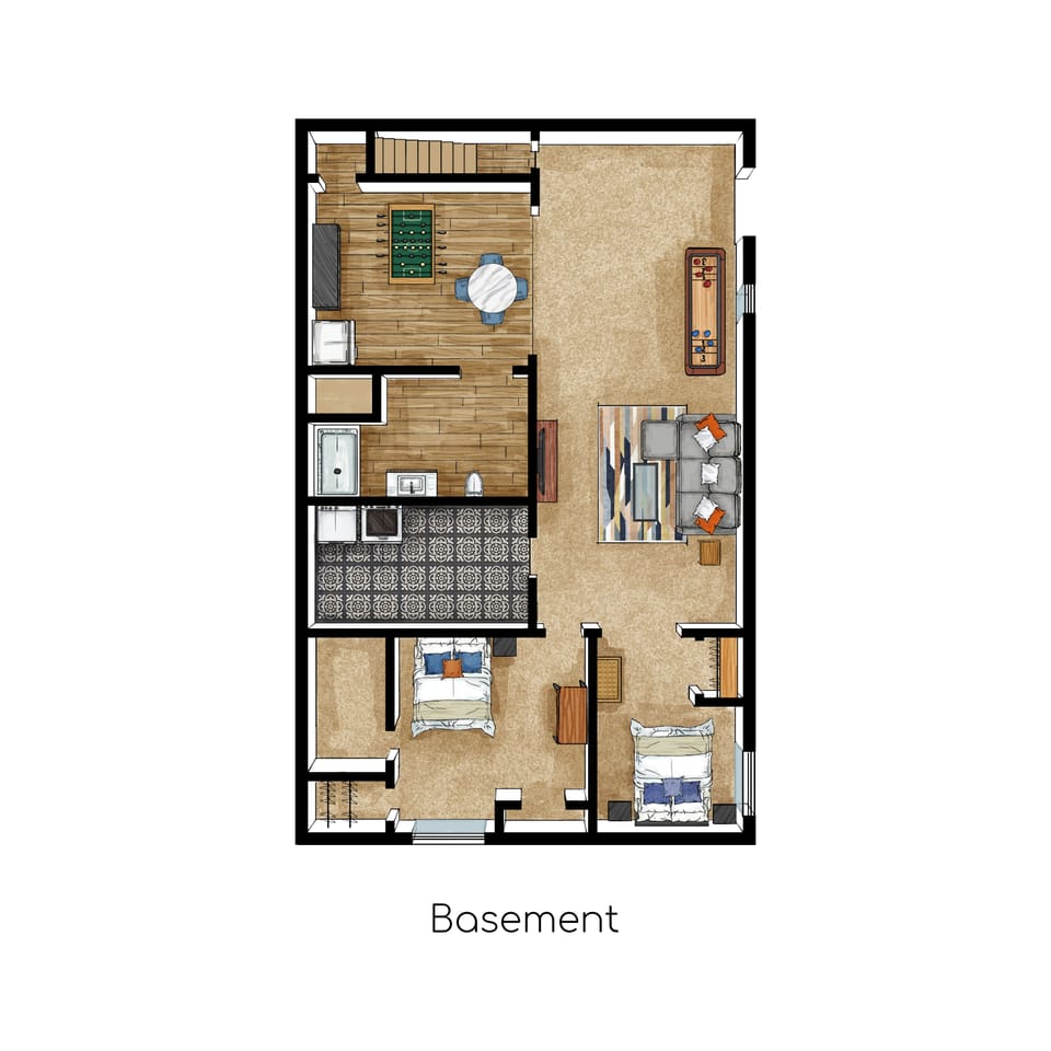 [Basement layout]