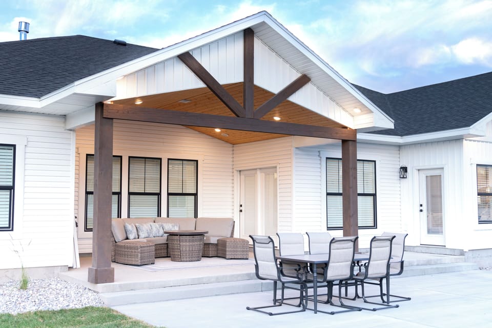 Enjoy the beautiful sunsets sitting around the fire pit or playing outdoor games