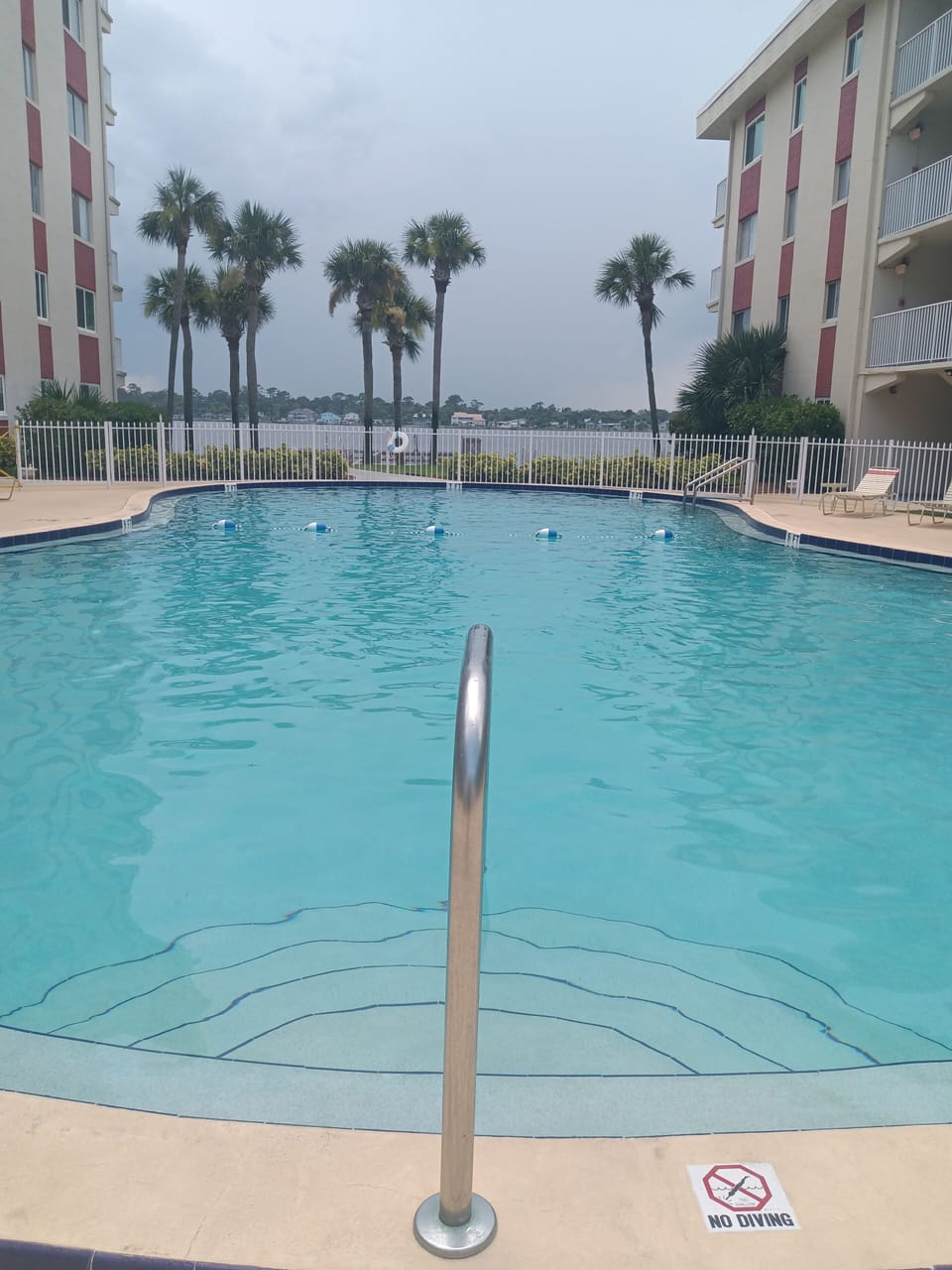 heated salt water pool