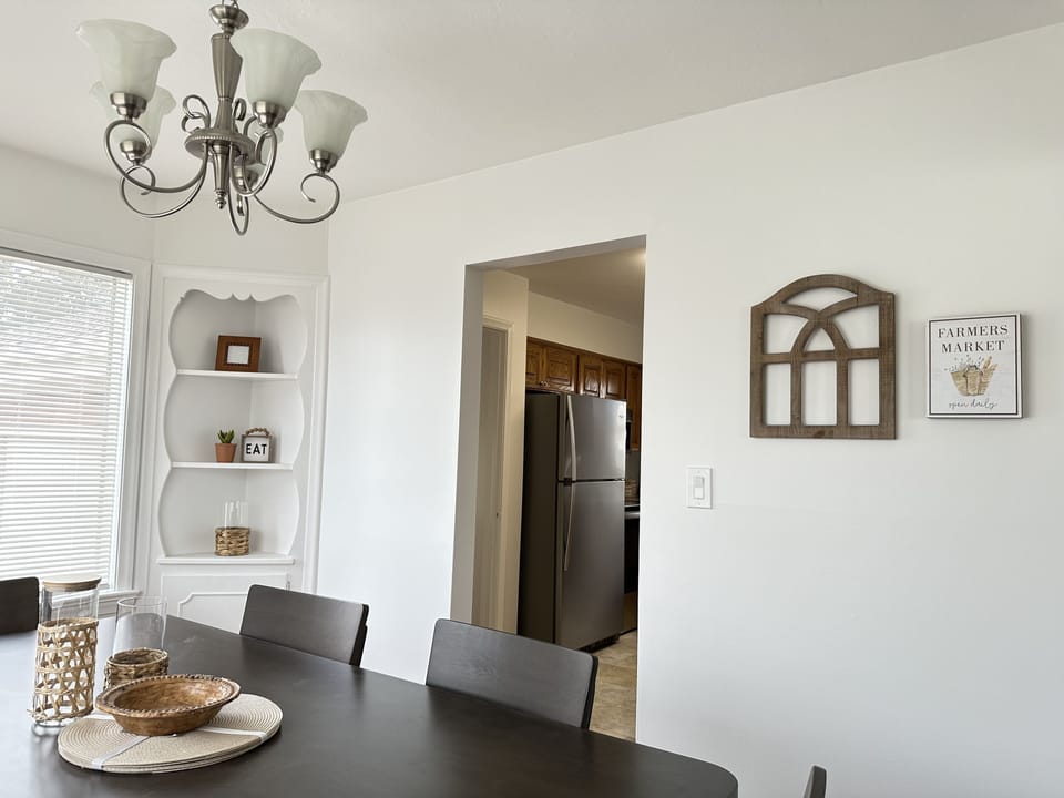 View of Dining into kitchen 