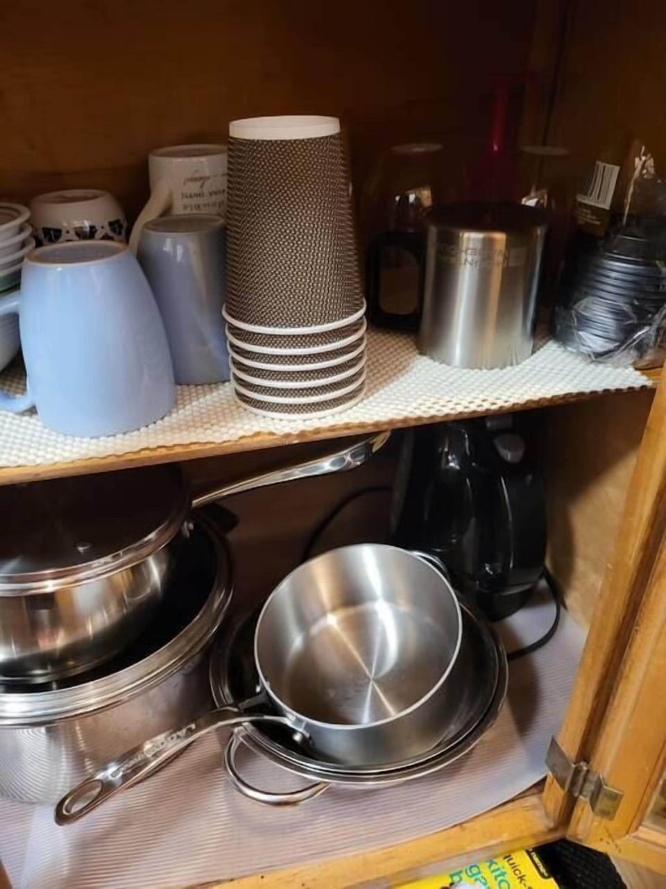Basic dishware and cookware; electric kettle