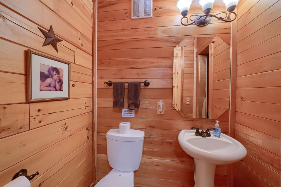Half bath off kitchen