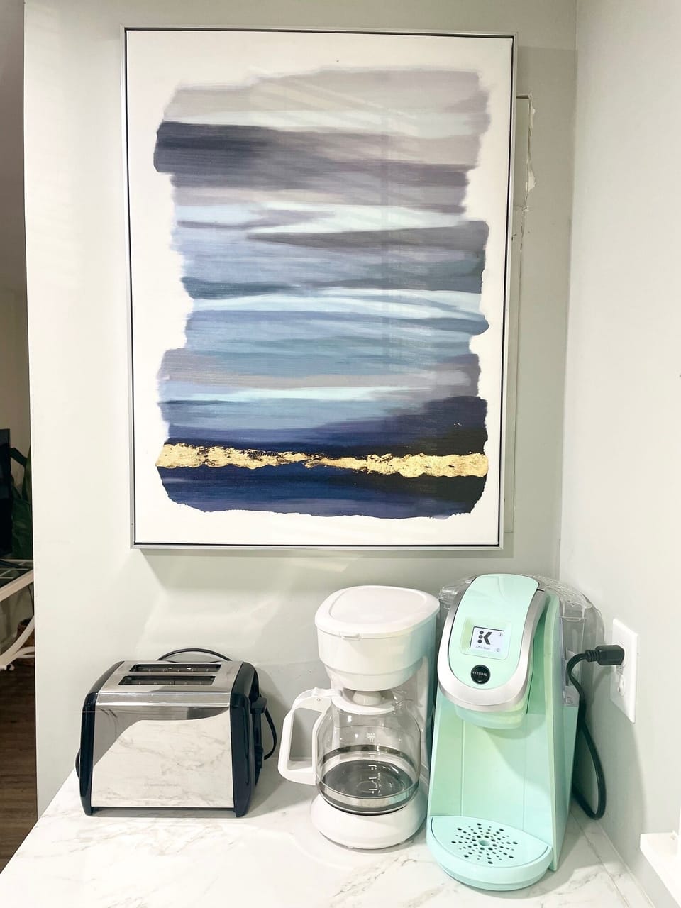 Both types of coffee machines available.