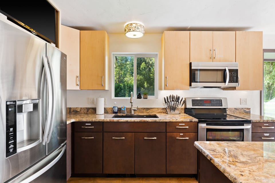 A fully stocked kitchen
