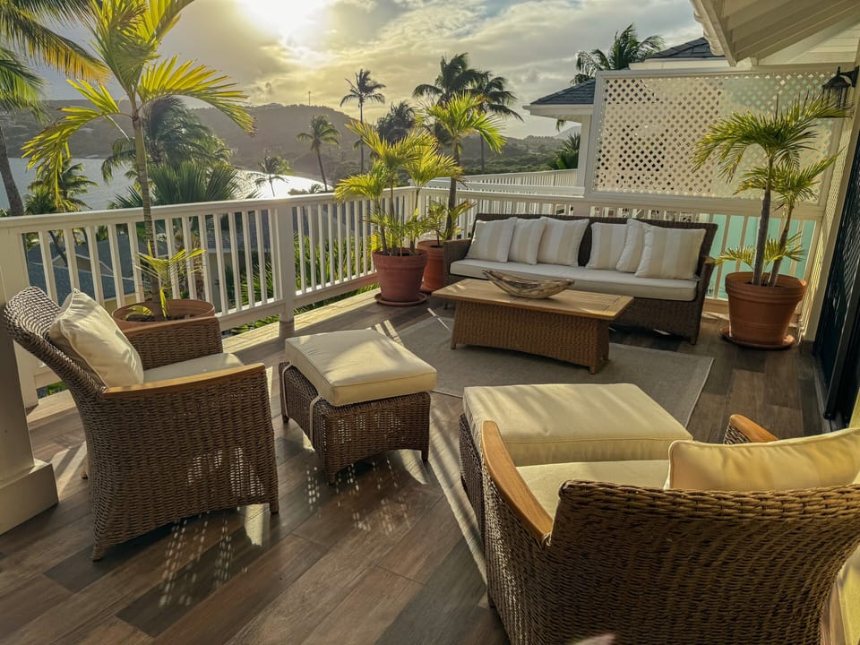 Balcony Lounge area featuring premium outdoor furnishings.