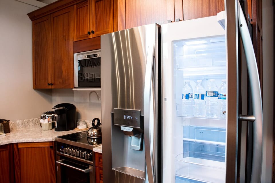 Full Kitchen with Large Refrigerator