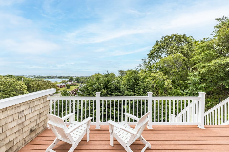 Third story deck with breathtaking lake & ocean views