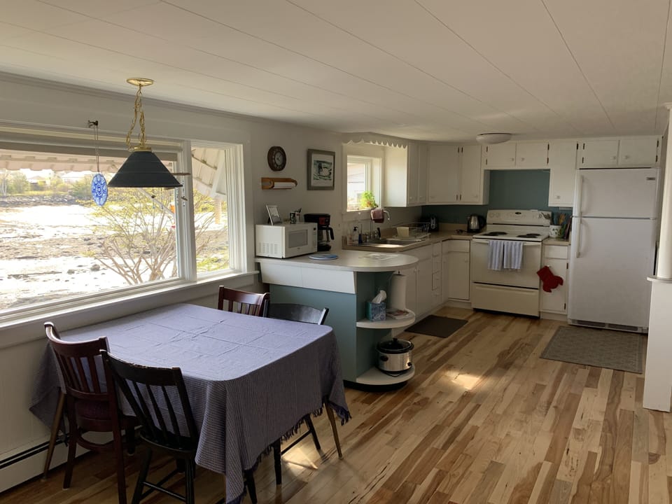 Dining area and kitchen