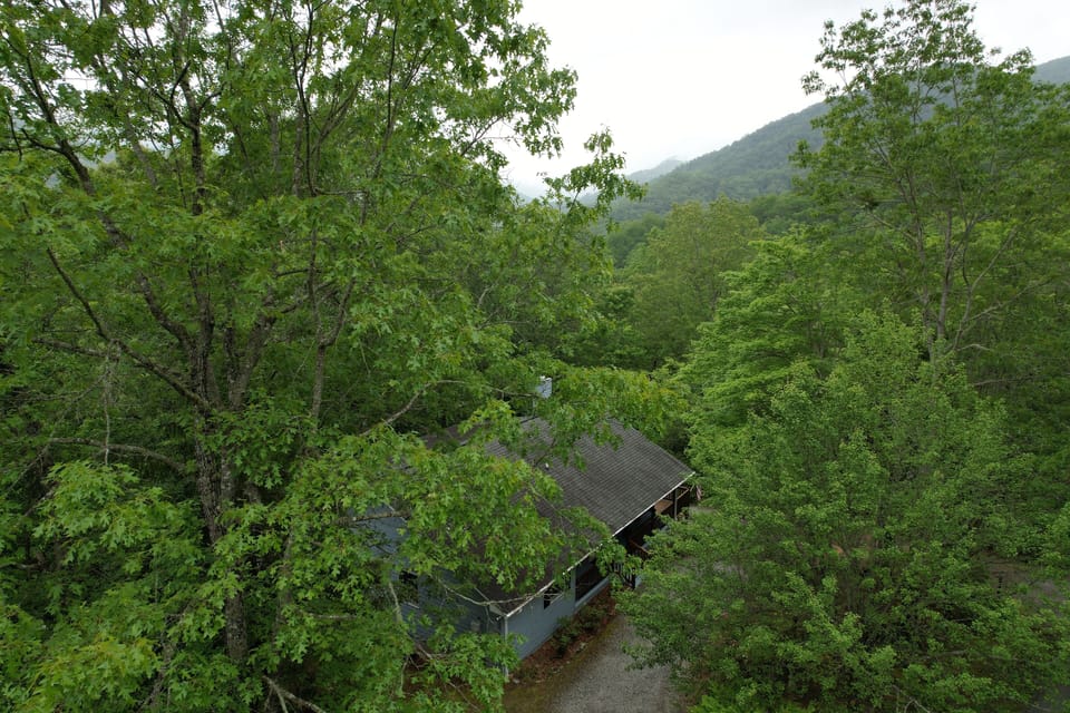 Nestled in the Blue Ridge Mountains and Nantahala National Forest.