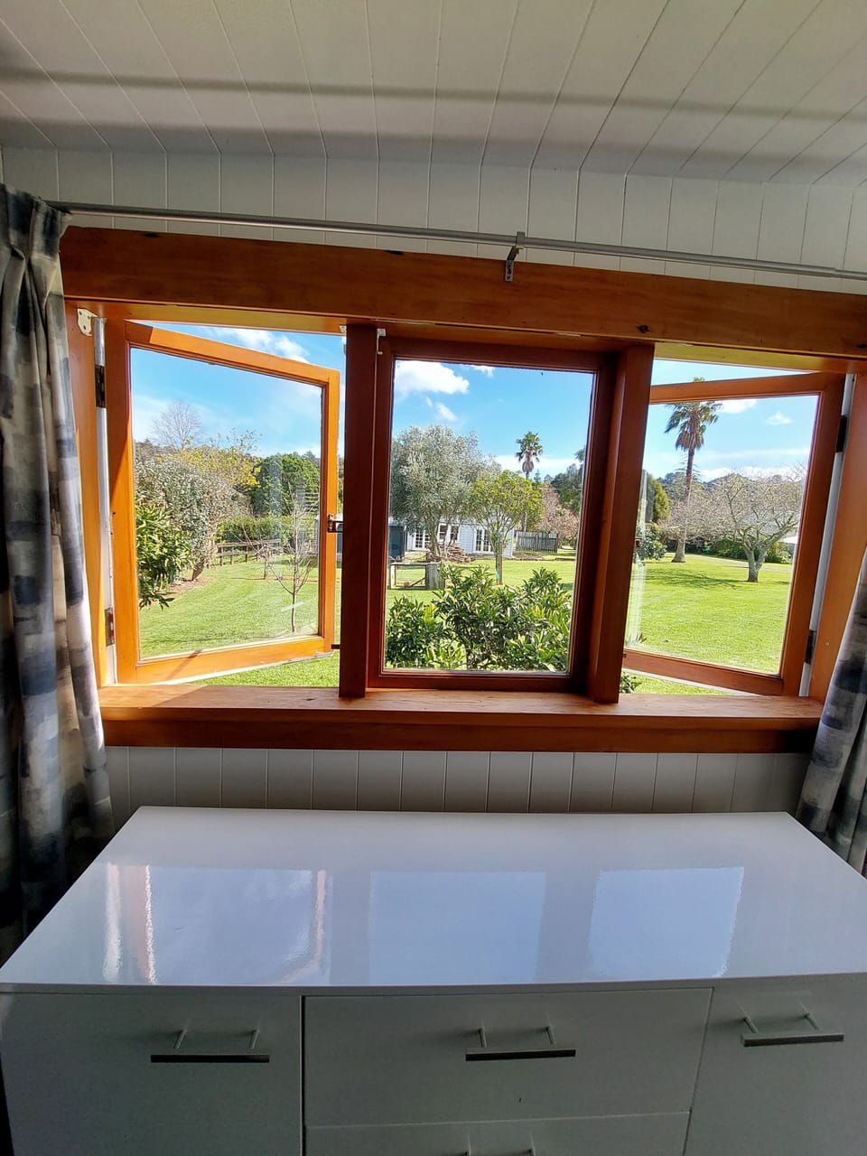 View from bedroom out towards front of the property