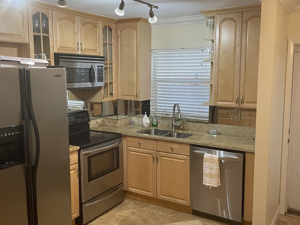 Fully stocked kitchen