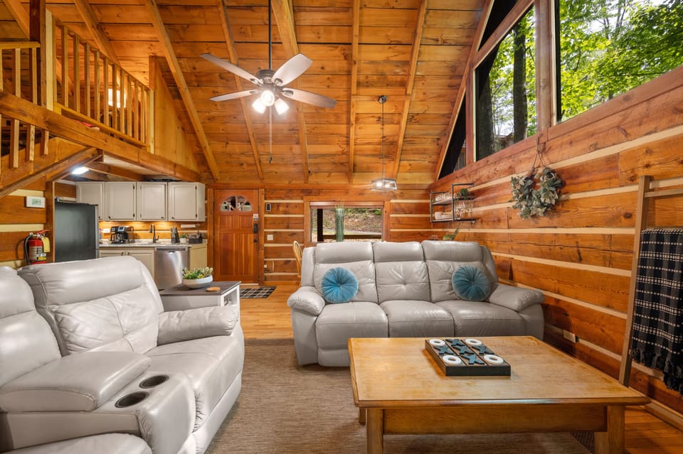 2 reclining sofas