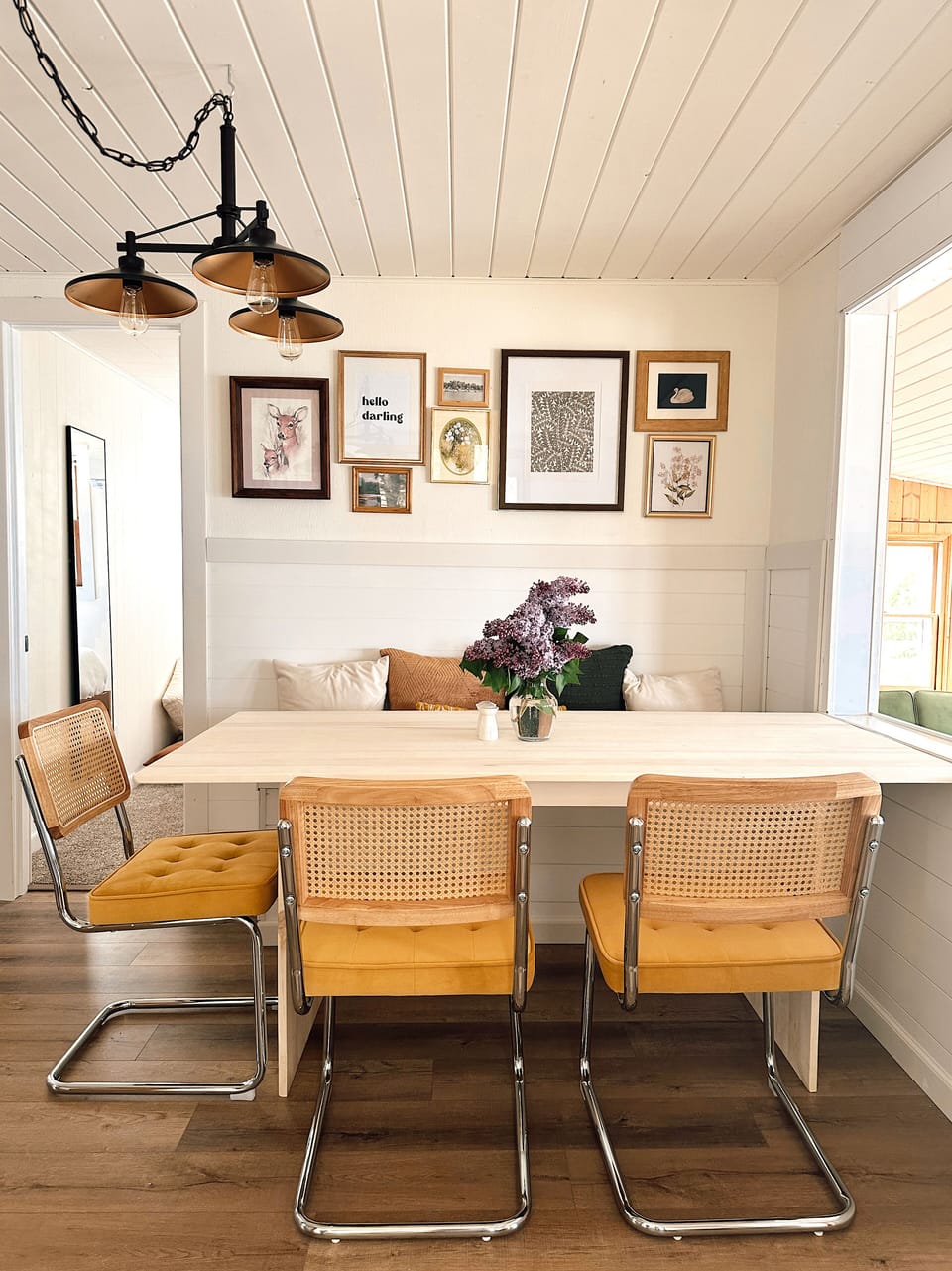 Dining Area and what you will see when you walk in the cabin