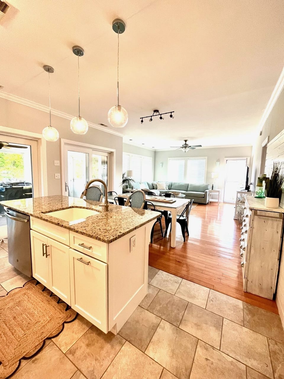 View towards living room and dining area