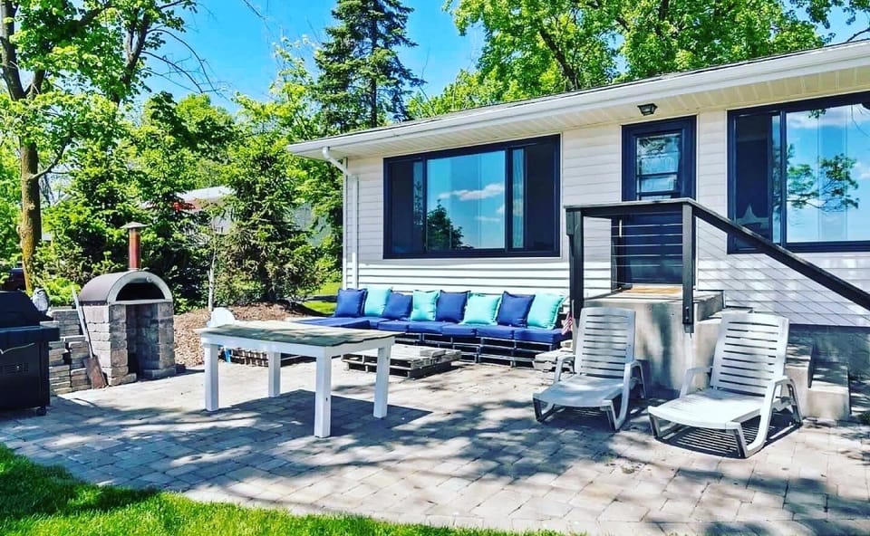 Lake side patio 