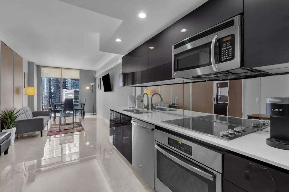 Modern appliances and luxury kitchen space