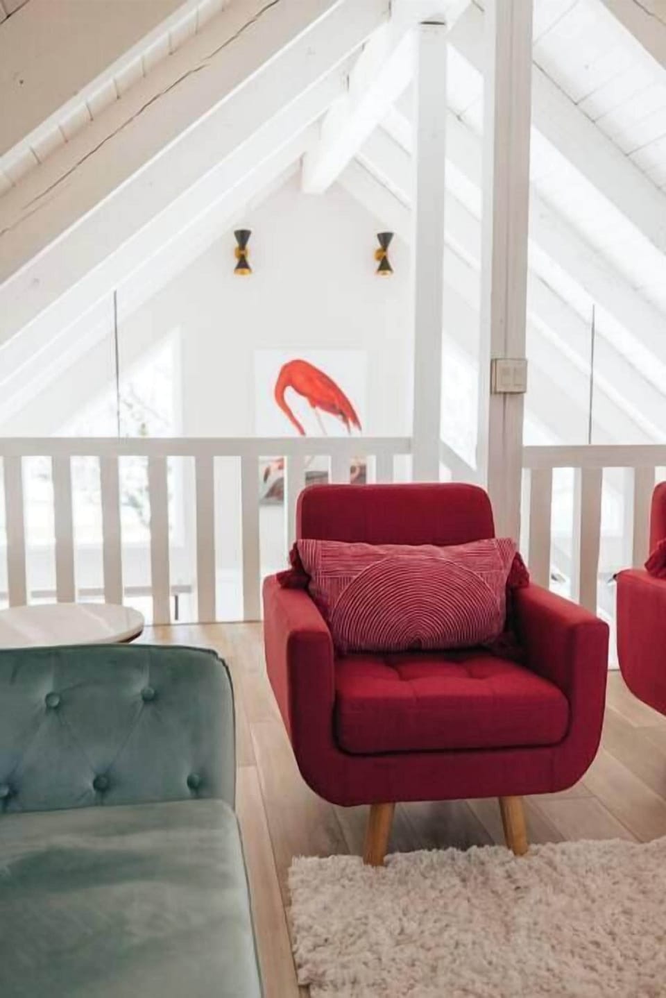 Chairs in the loft area