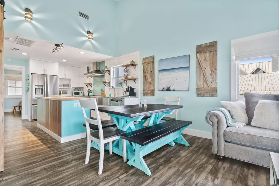 Dining table seats 8