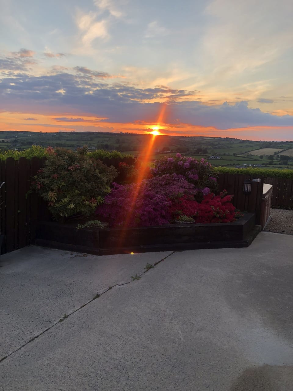 Enjoy beautiful sunsets here at Cleomack View 