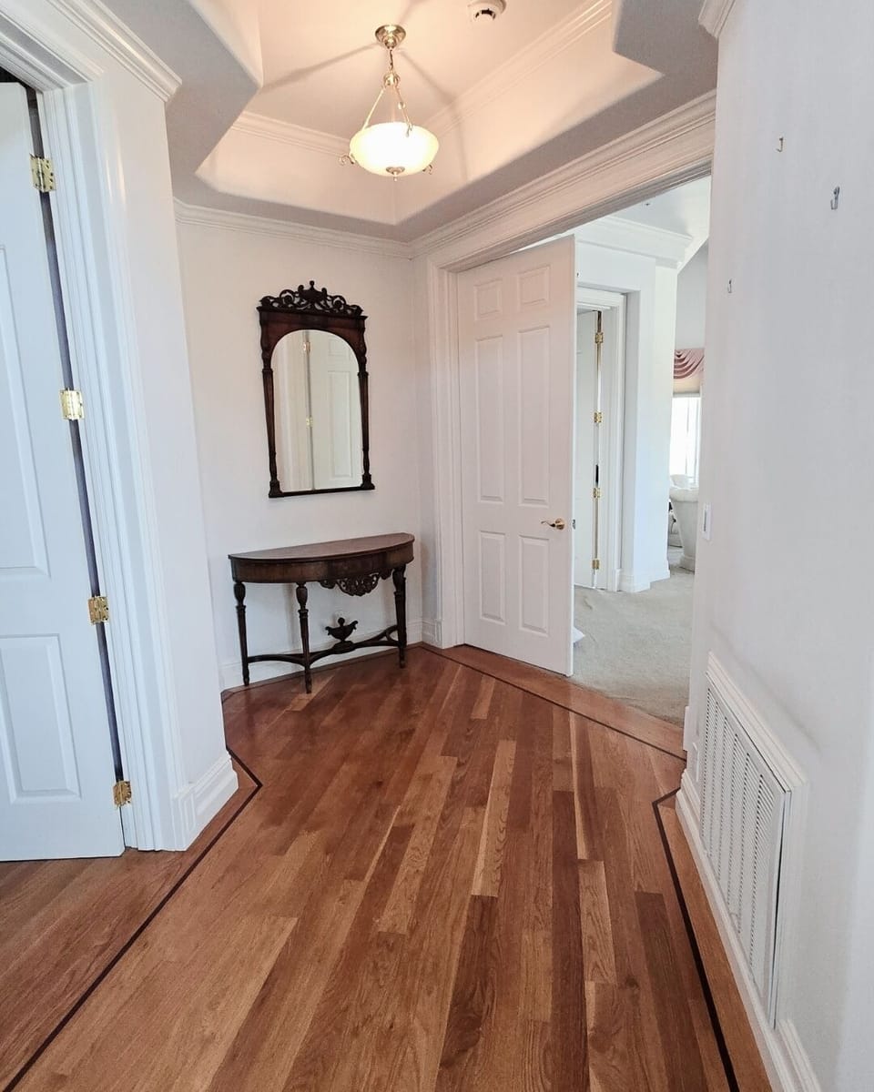 hallway to master downstairs