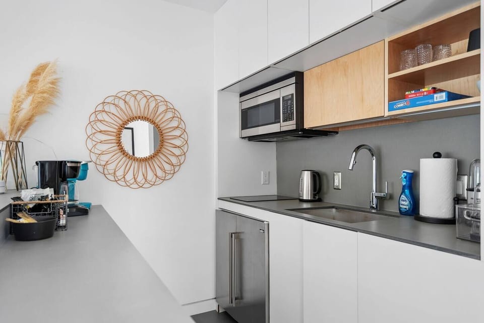 The kitchenette